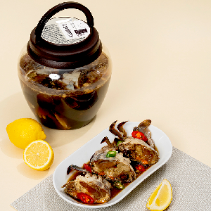 유명근 명인 서산 간월도 국내산 절단 암꽃게장 2kg