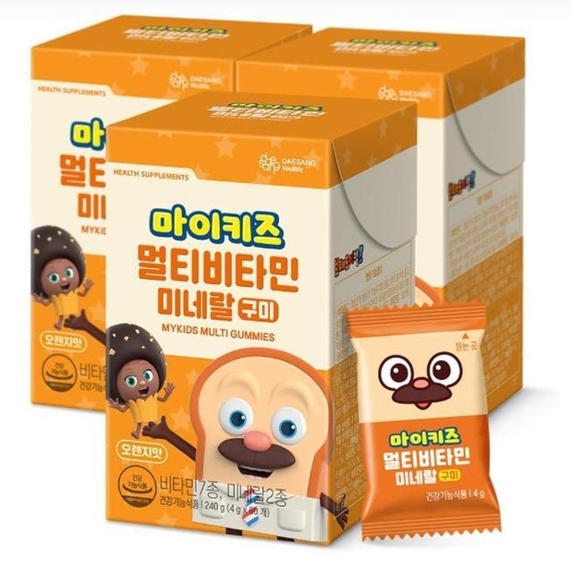 마이키즈 멀티비타민미네랄 구미(60구미)X3 /60일분