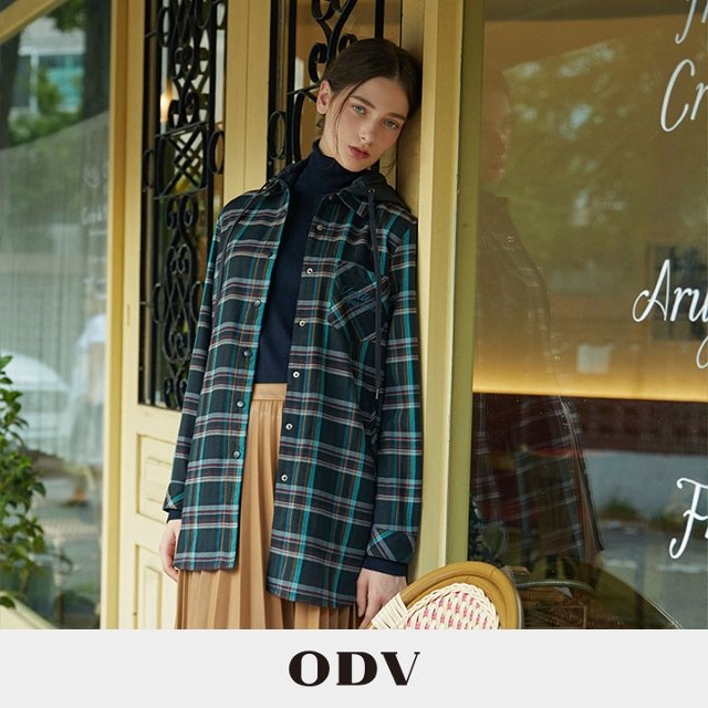 23FW ODV 체크 후드 아우터 1종