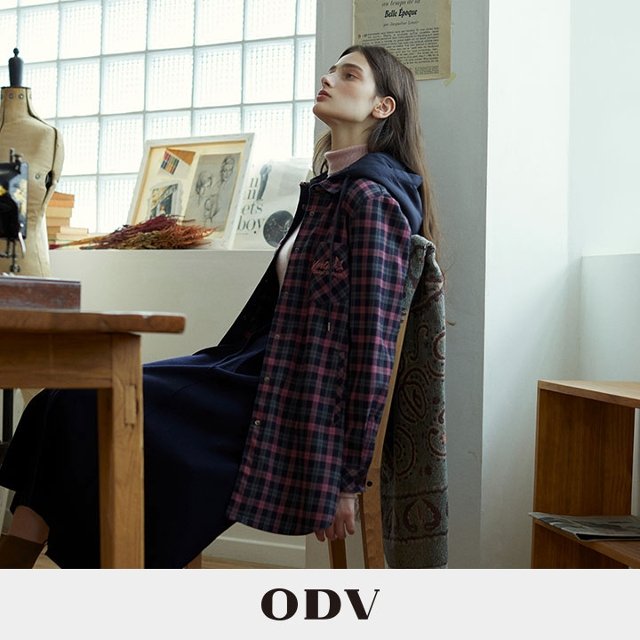 23FW ODV 체크 후드 아우터 1종