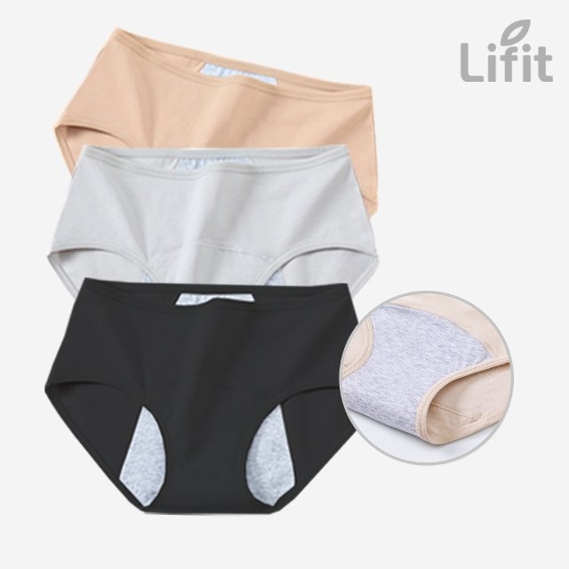 샘방지 위생팬티 3P 학생  생리팬티 요실금