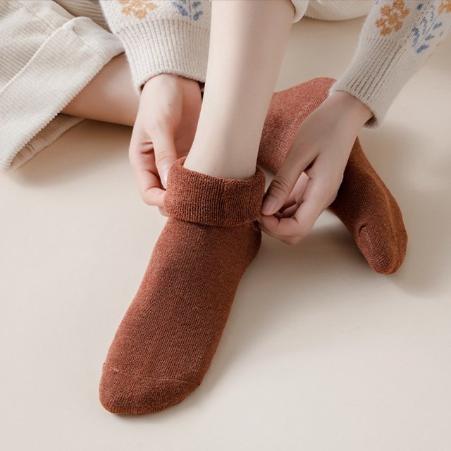 [5+5] 심플도톰 기모양말 컬러혼합 남녀공용 양말세트 (총 10켤레)