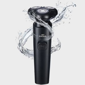 3헤드 전기면도기 무선 전동 습식 건식 회전식 간편 세척 휴대용 방수 충전식 남성 남자