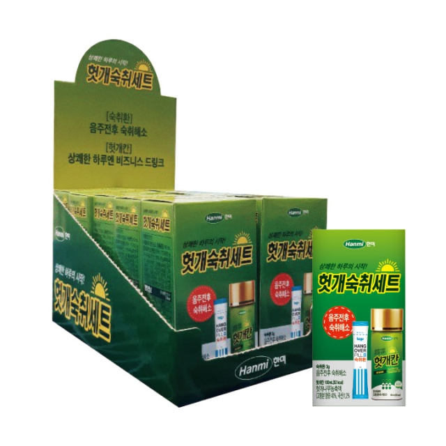 [유통기한22.08.10]한미 헛개칸100Ml+숙취환3G 세트 10입 숙취해소제 헛개나무 원액즙 약국 술깨는음료수 술먹기전약