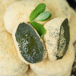 [전라도 청년] 해풍맞고 자란 쑥 인절미 4kg (40개) (콩가루증정)