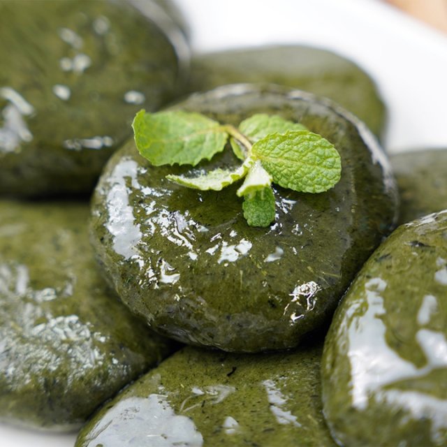 [전라도 청년] 해풍맞고 자란 쑥 인절미 4kg (40개) (콩가루증정)