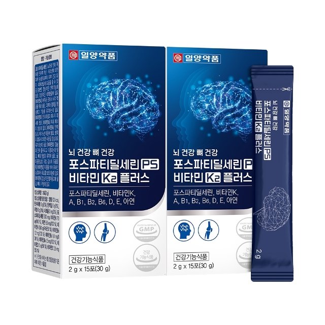 일양약품 뇌 건강 뼈 건강 PS K 플러스 (2g x 15포) 2박스