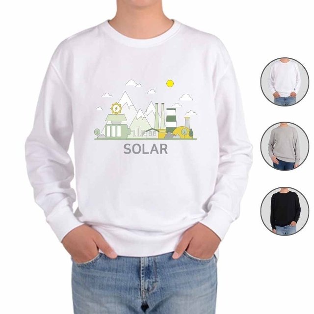 기모맨투맨 쏠라씨티 SOLAR 태양발전 재생에너지nine (WFG2IQN)