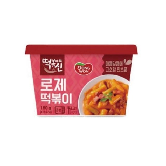 [동원FB] 떡볶이의신 로제 컵떡볶이 160g 10개