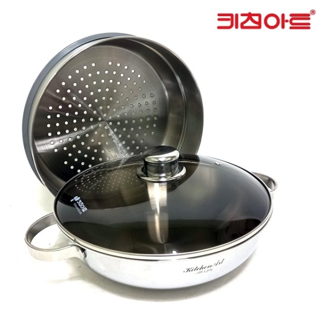키친아트 프리미엄 IH 인덕션 통5중 궁중찜솥 32CM