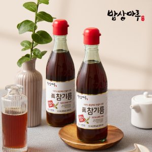 G [밥상마루] 참기름 350ml 1+1 / 100프로 통참깨 고소한 참기름