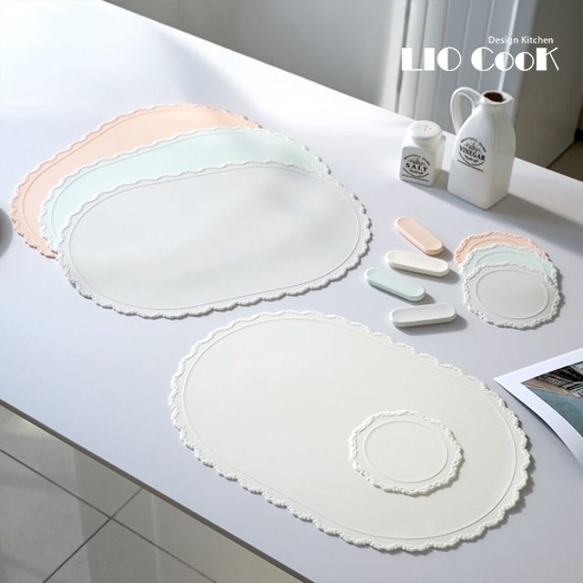 리오쿡 테이블 매트 4인조 세트