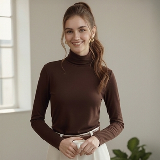 여성 소프트 모달 반목 라이트 폴라 이너니트 5종세트