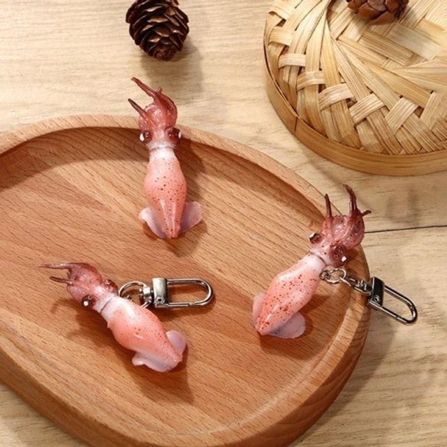 왕자 키링 엽기적인 쓸모없는 느낌상점 미니어처 꼴뚜 (WFLM5XF)