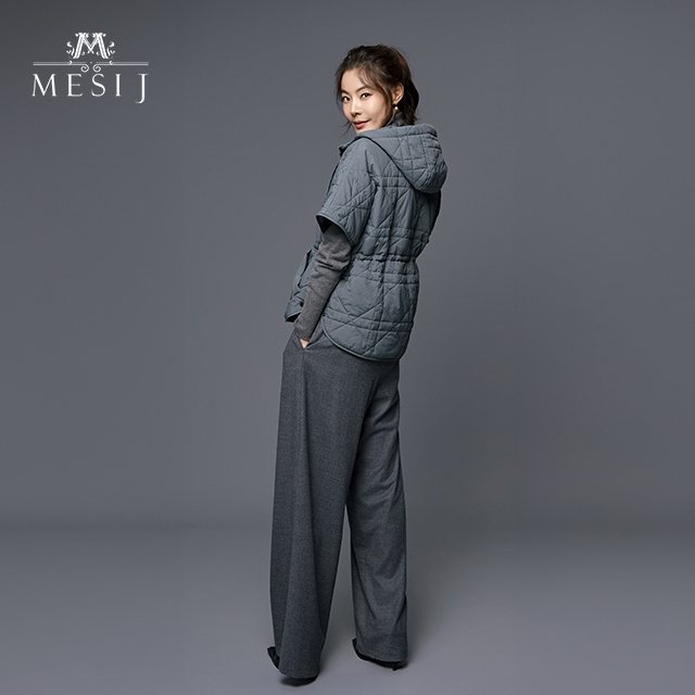 24FW 메시제이 자수 퀼팅 베스트 1종