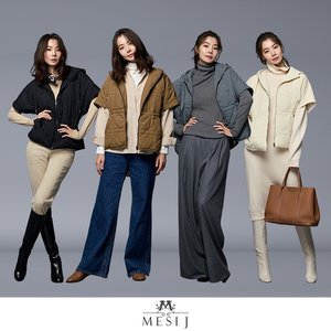 24FW 메시제이 자수 퀼팅 베스트 1종