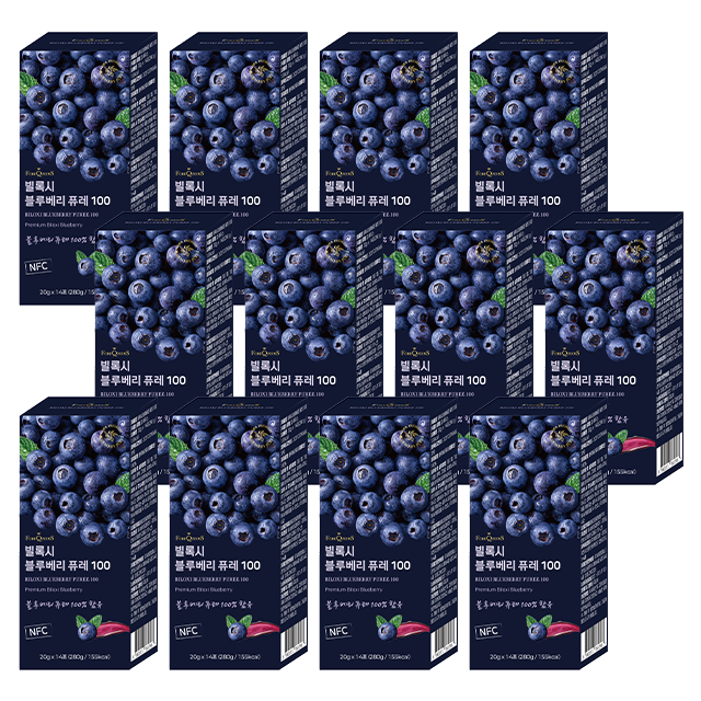 포어퀸즈 빌록시 블루베리 퓨레 100 12박스