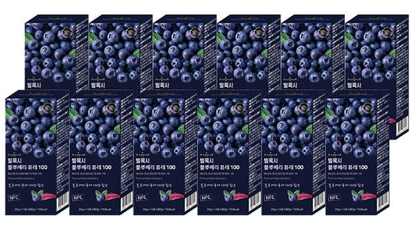 포어퀸즈 빌록시 블루베리 퓨레 100 12박스
