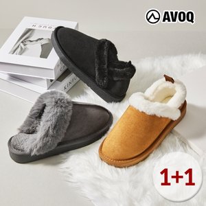 [아보크] 플러피 슬립온 + 슬리퍼 2종
