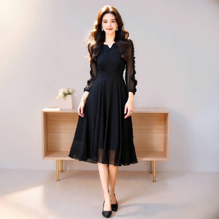 [엘드마마] 데미안 시스루 원피스