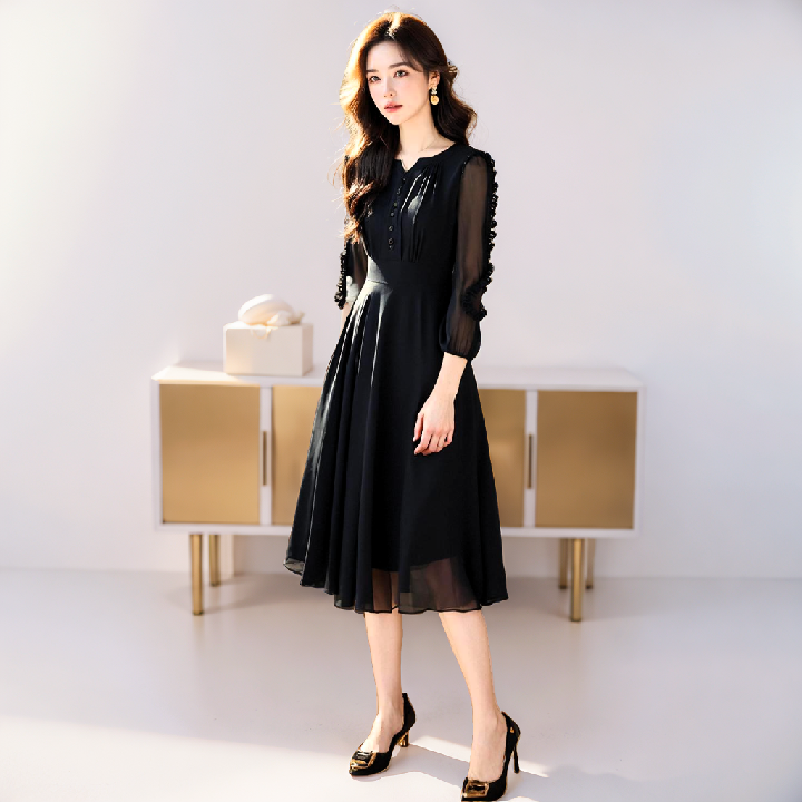 [엘드마마] 데미안 시스루 원피스