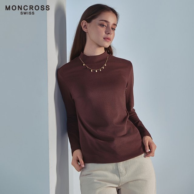 [단독방송] 몽크로스 25FW 기능성 양면 기모 티셔츠 6종, 여성