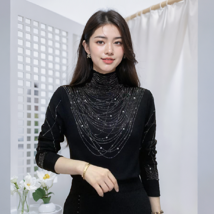 [엘드마마] 카르멘 터틀넥 티셔츠 2종