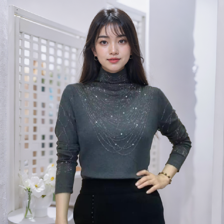 [엘드마마] 카르멘 터틀넥 티셔츠 2종