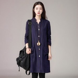 [헬리꽁땡]롤업롱셔츠카라원피스2종