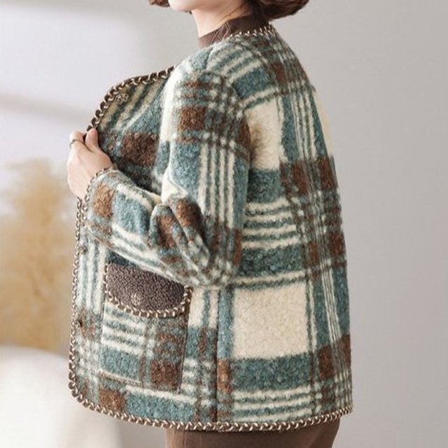 [비니브] 엘리아 안감털 트위드 자켓