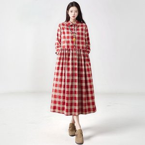 [헬리꽁땡]무이뚜면체크원피스(색상선택)