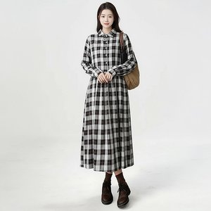 [헬리꽁땡]무이뚜면체크원피스(색상선택)