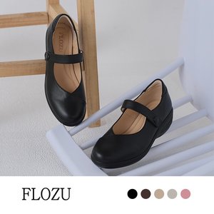 [플로쥬] 양가죽 웨지 메리제인 컴포트화 