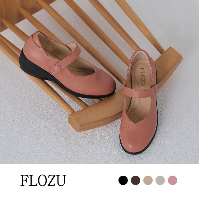 [플로쥬] 양가죽 웨지 메리제인 컴포트화 