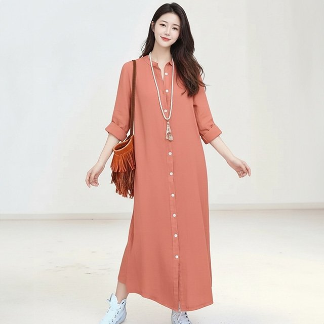 [헬리꽁땡]비다오픈롱원피스2종