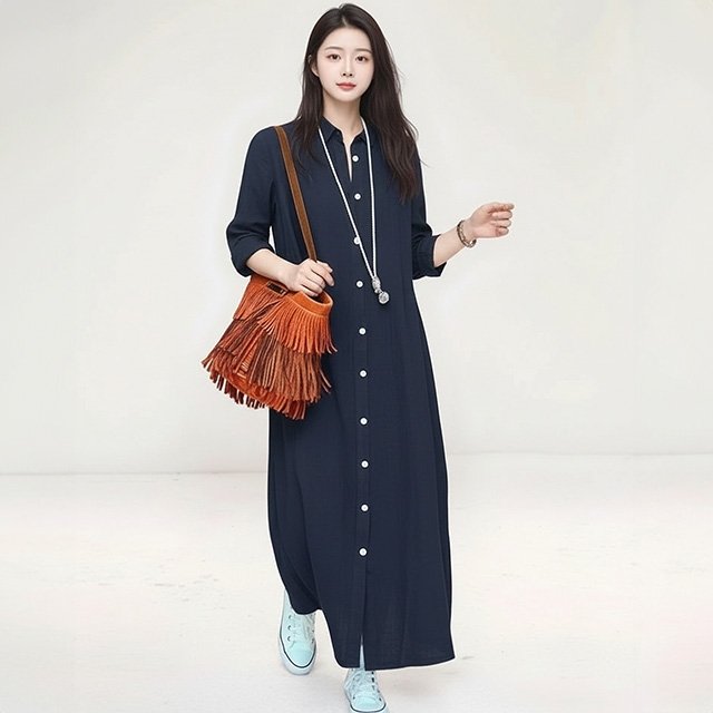 [헬리꽁땡]비다오픈롱원피스2종