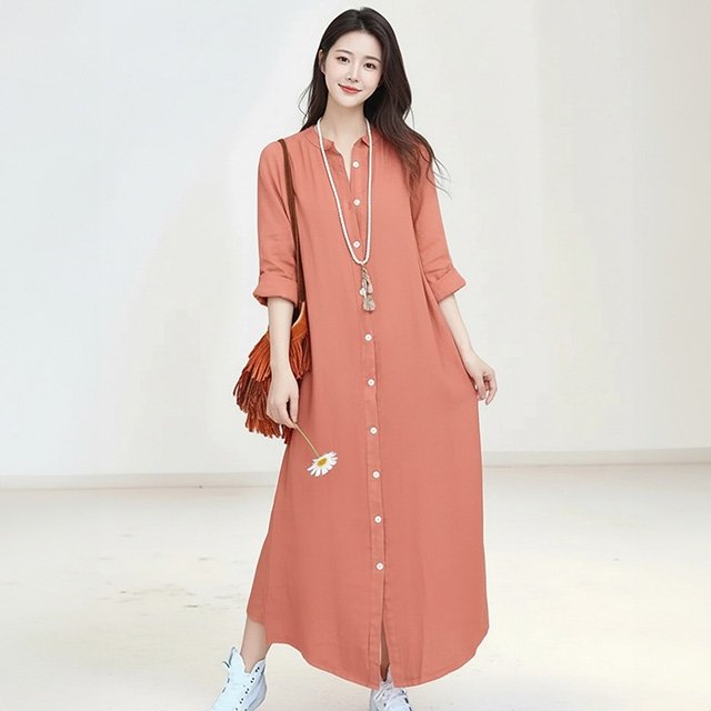 [헬리꽁땡]비다오픈롱원피스2종