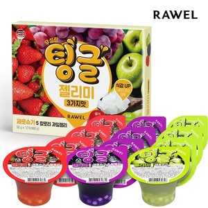 로엘 팅글 젤리미 제로 무설탕 컵젤리 3가지맛 12개입 x 1박스 나타드코코함유