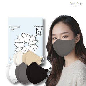 플로라 KF94 귀편한 컬러마스크 200매(대형/중형/소형)