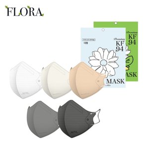 플로라 KF94 귀편한 컬러마스크 200매(대형/중형/소형)