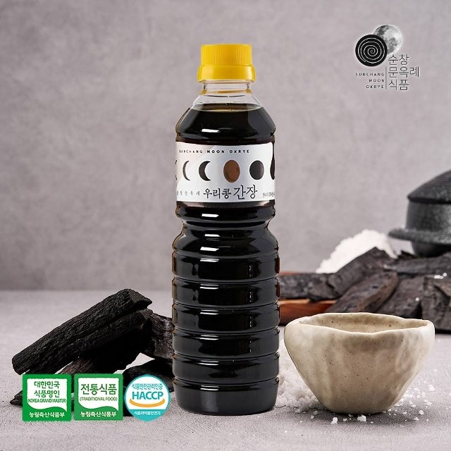 국내산 순창문옥례식품 우리콩 간장 국간장 500ml PET용기