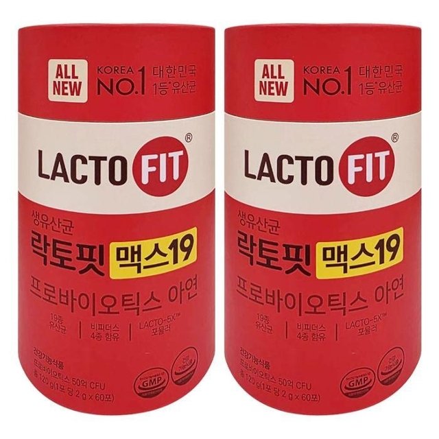 [종근당건강] 락토핏 맥스 19 2g x 60포 2개 FWS
