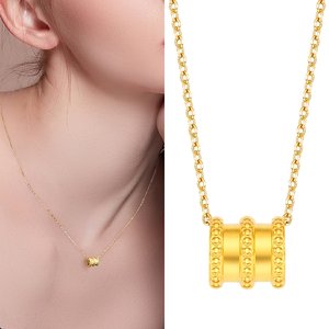 [골드퀸즈] 24K 순금 볼륨 링크 목걸이 (24K 펜던트 + 체인목걸이)