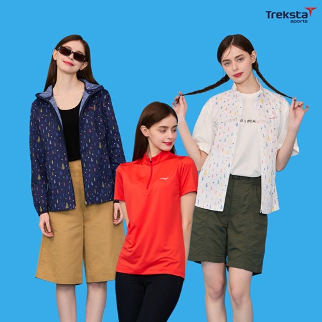 트렉스타 26SS 상의 풀패키지 4종, 여성 (자켓+베스트+티셔츠+파우치)