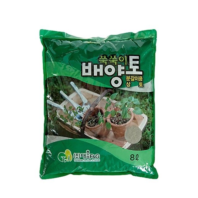 가드닝스토어 쑥쑥이배양토 8L 텃밭작물 텃밭 다육이 분갈이 흙 상토 퇴비