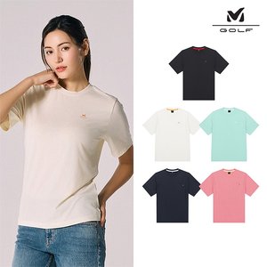 밀레골프 25SS 최신상! 고 기능성 반팔티셔츠 5종, 여성