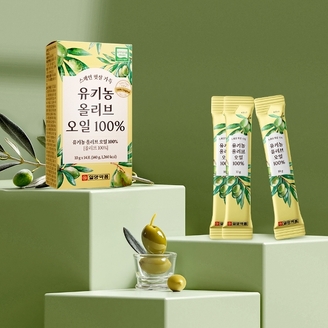 일양약품 유기농 올리브 오일 100 (10ml x 14포) 4박스