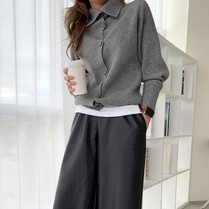 [루미루나]빅버튼데일리니트가디건