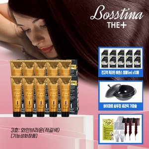 [전고객 솥뚜껑 가마솥] 보스티나 더 플러스 본품 10박스+앰플 10매+꼬리빗 5개
