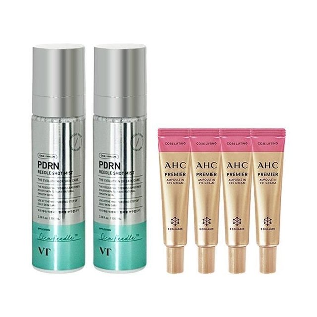 브이티 피디알엔 리 들샷 미스트 100ml x2 + AHC 아이크림 시즌12 12ml x4